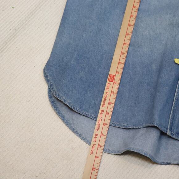 Vintage Cotton Supply Denim button down shirt Men's size Large - Picture 4 of 6